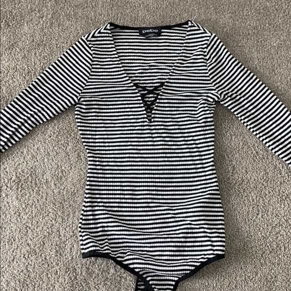 Bebe striped body suit - Picture 3 of 4